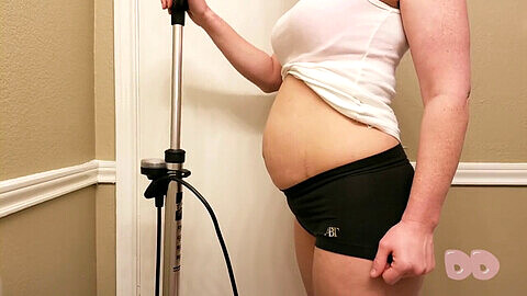 Bike pump belly inflation, belly inflation 3d, belly pumping