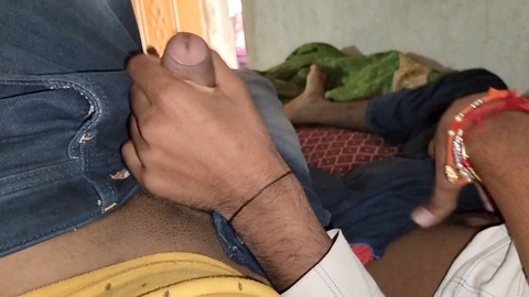 Sensual morning threesome with my boyfriend and stepdad - Slowly sliding inside his beautiful boy ass (Gay - Hindi)