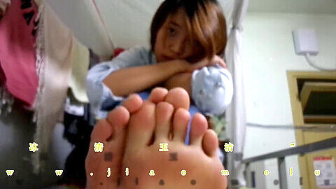 Japanese feet, feet pov, tickle chinese feet