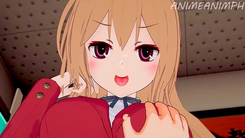 Pounding Taiga Aisaka from Toradora! Until creampie - 3D anime manga porn with no censoring