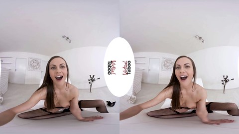 VR experience with the stunning Tina Kay pleasuring herself for your satisfaction