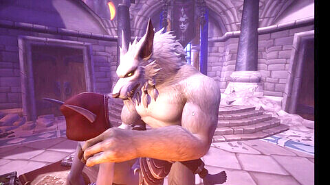 Sylvanas Windrunner dominiert Genns Vision von Nzoth in einem World of Warcraft 3D-Porno