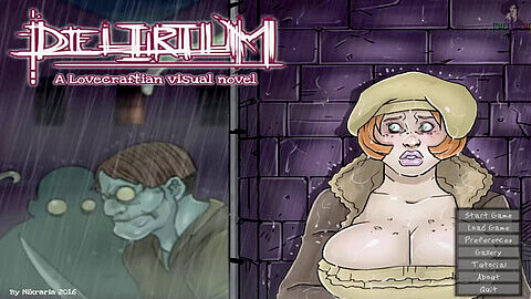 Uncensored Part 2 of Delirium - A Lovecraftian Visual Novel for fans of raunchy gameplay!